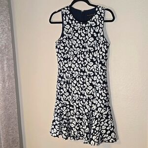 Banana Republic Navy Cheetah Dress sz 4